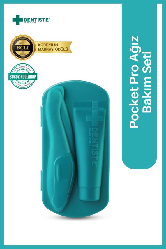 Dentiste Pocket Pro Susuz Fırçalama Seyahat Seti (Mavi) - 1