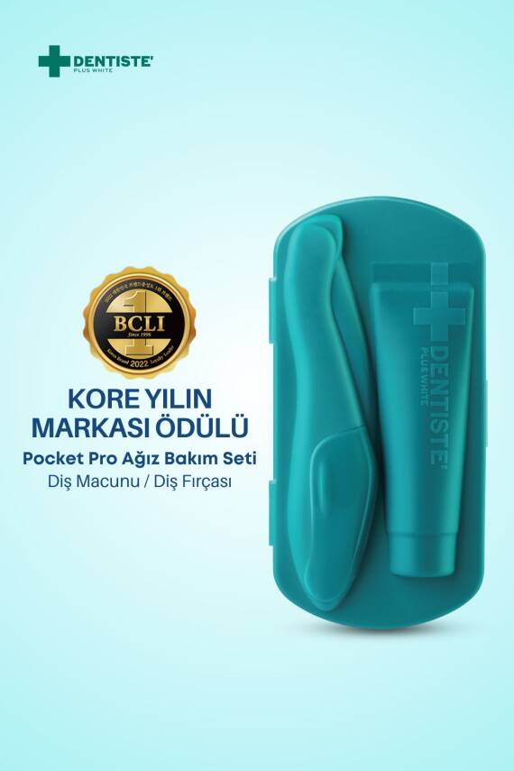 Dentiste Pocket Pro Susuz Fırçalama Seyahat Seti (Mavi) - 3