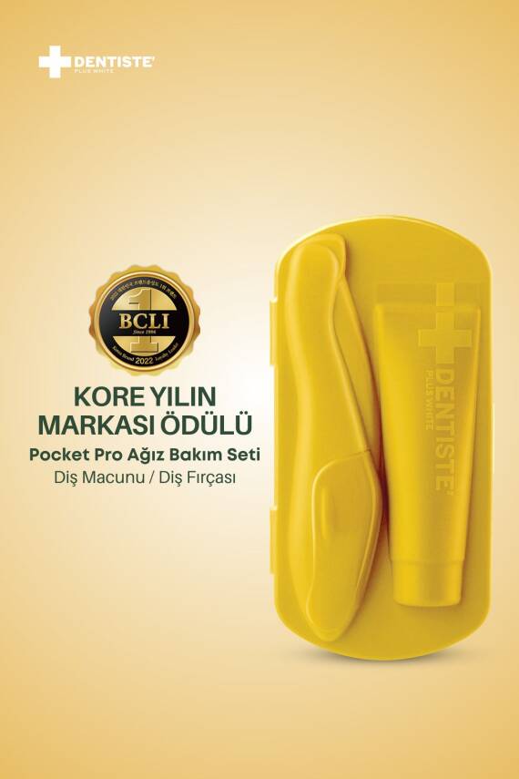 Dentiste Pocket Pro Susuz Fırçalama Seyahat Seti (Sarı) - 3