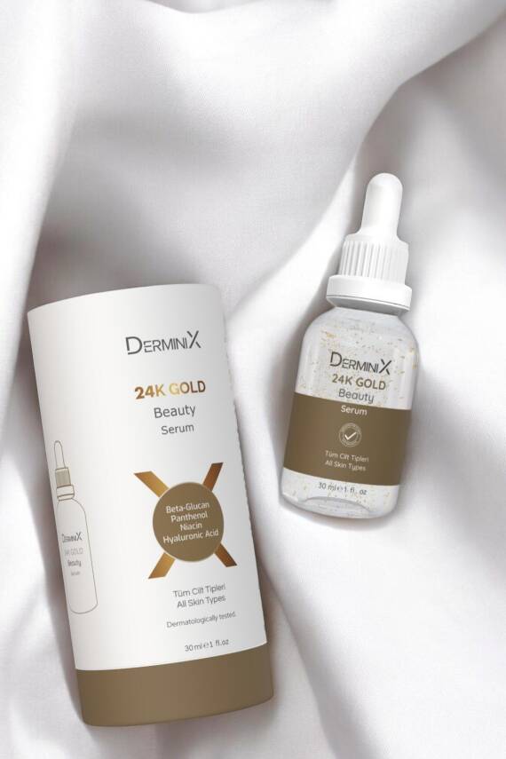 Derminix 24k Gold Beauty Altın Parçacıklı Hyaluronik Asit Içeren Cilt Bakım Serumu 30ml - 5