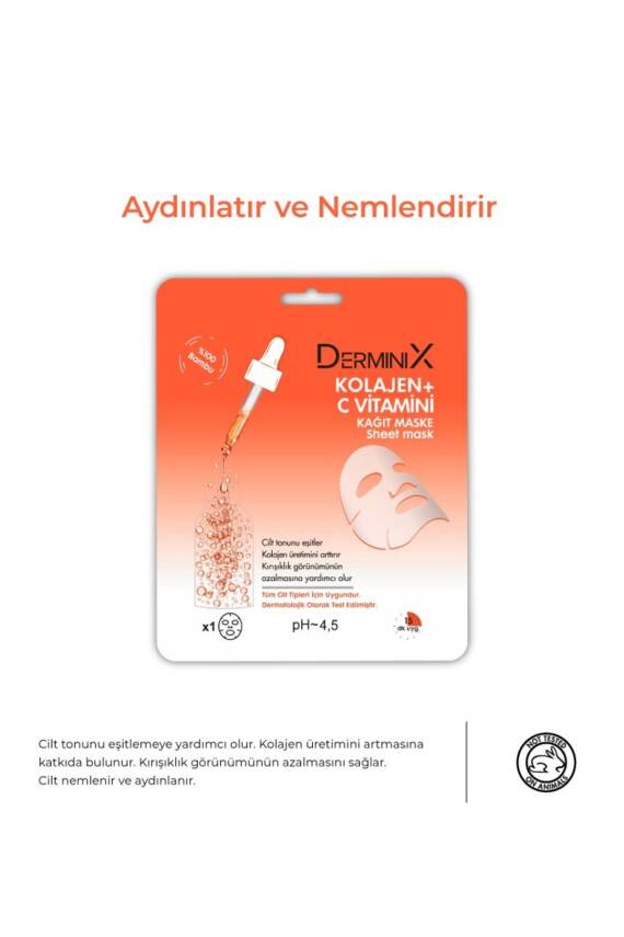 Derminix Kolajen C Vitamini Kağıt Maske - 2
