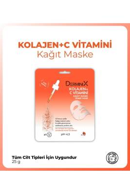 Derminix Kolajen C Vitamini Kağıt Maske - 1