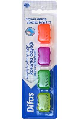 Difaş Diş Fırçası Koruma Başlığı - Koruma Kabı 4 lü ( 1 ADET ) - Difaş