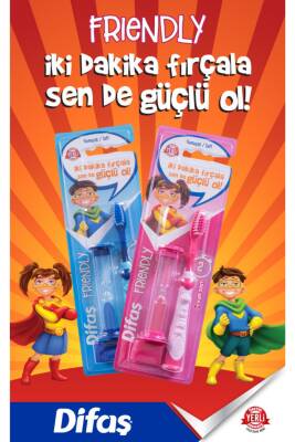Difaş Friendly Çocuk Diş Fırçası Yumuşak + Kum Saati - 4