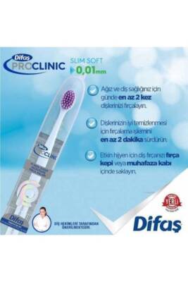 Difaş Pro-clinic Slim Soft 2 Adet Diş Fırçası Seyahat Kutulu 0,01 Mm - 2