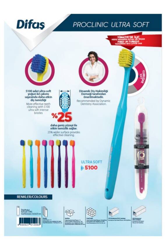 Difaş Pro-Clinic Ultra Soft Diş Fırçası - 4
