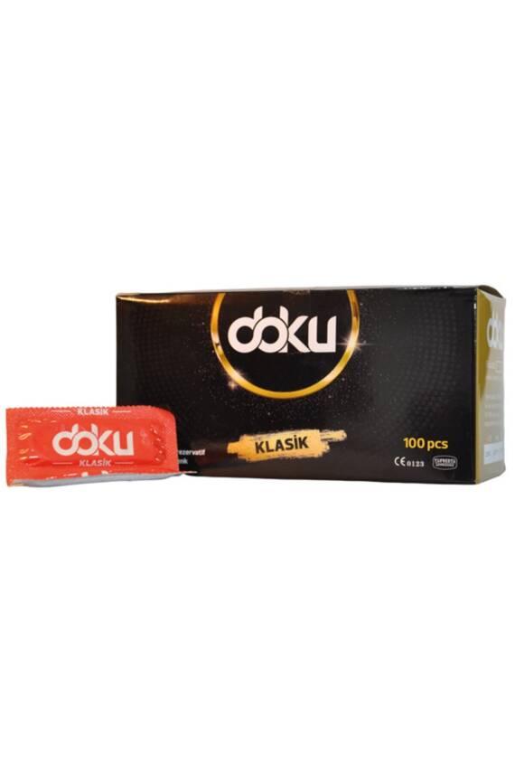 Doku Klasik Prezervatif - 100 Adet - 1