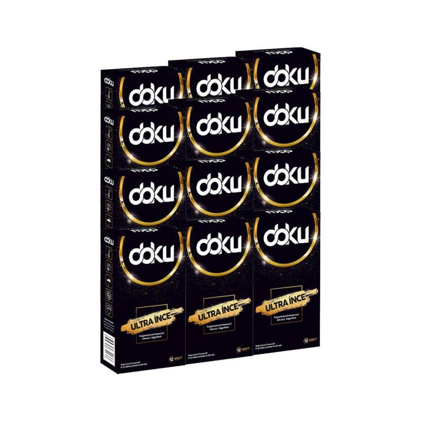 Doku Ultra İnce Prezervatif 12'li - 1