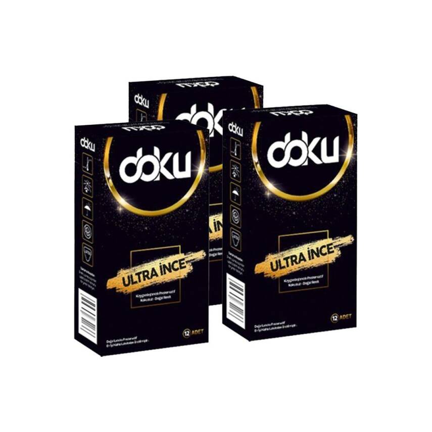 Doku Ultra İnce Prezervatif 3'lü - 1