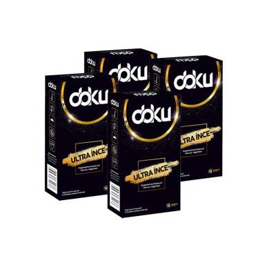 Doku Ultra İnce Prezervatif 4'lü - Doku
