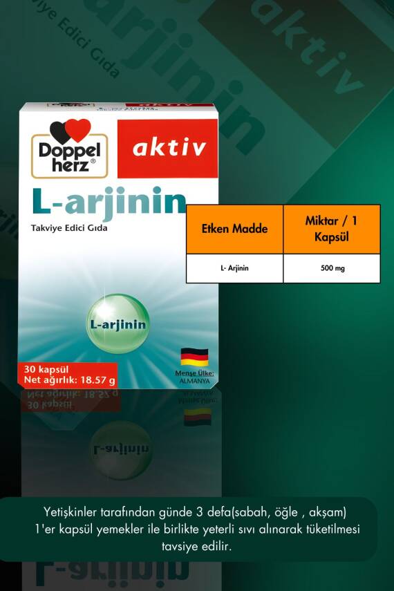 Doppelherz L-Arjinin 30 Kapsül - 4