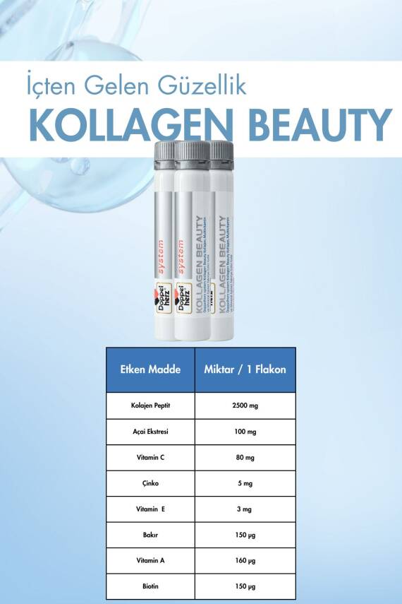 Doppelherz System Kollagen Beauty 30 X 25 ml Flakon - 3