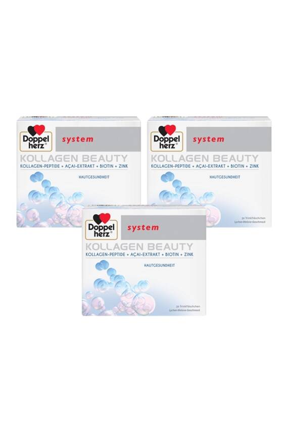 Doppelherz System Kollagen Beauty 30 X 25 ml Flakon x 3 Adet - 1