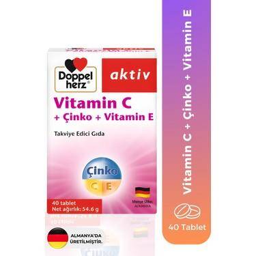 Vitamin C + Çinko + Vitamin E 40 Tablet - 1