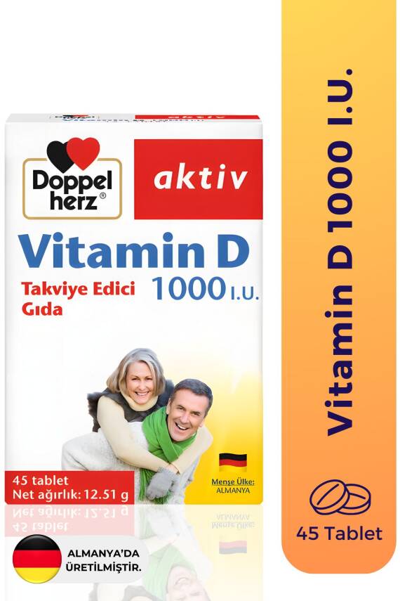 Doppelherz Vitamin D 1000 IU 45 Tablet - 1
