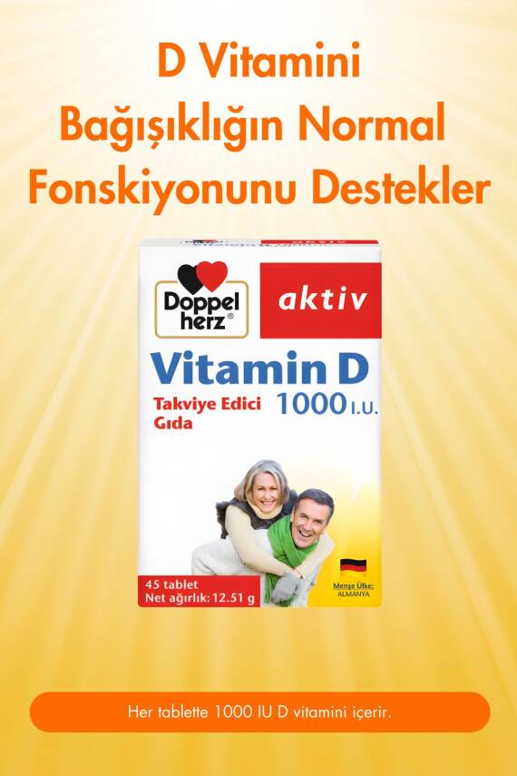 Doppelherz Vitamin D 1000 IU 45 Tablet - 2