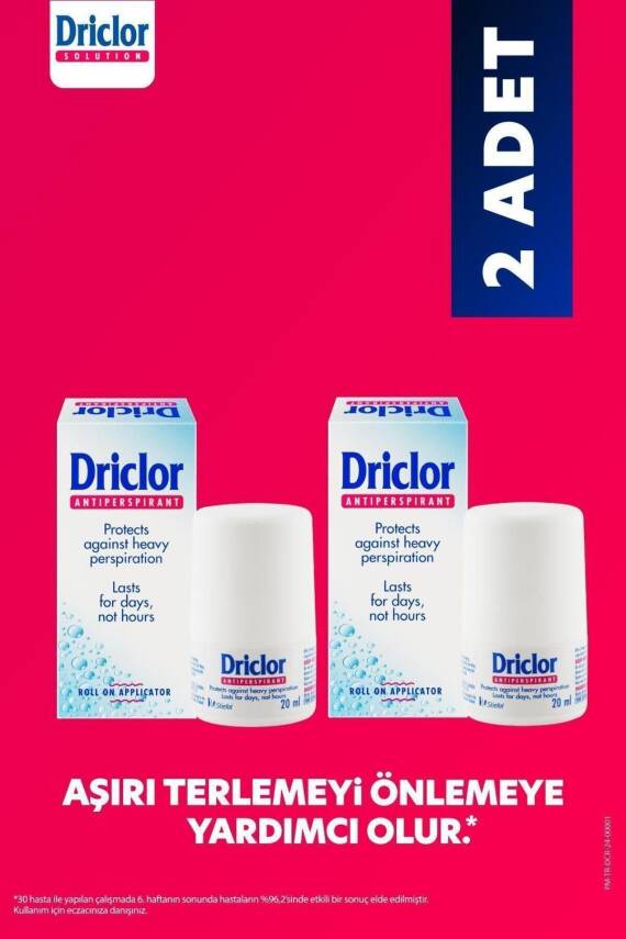 Driclor Anti Perspirant Roll On 20 ml X 2 Adet - 1