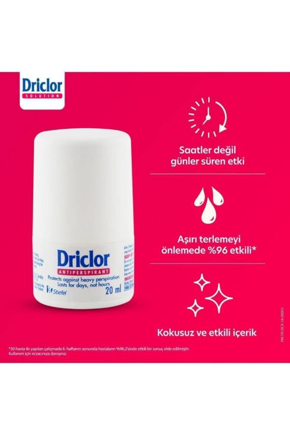 Driclor Aşırı Terleme Önleyici Antiperspirant Roll-on 20ml - 4