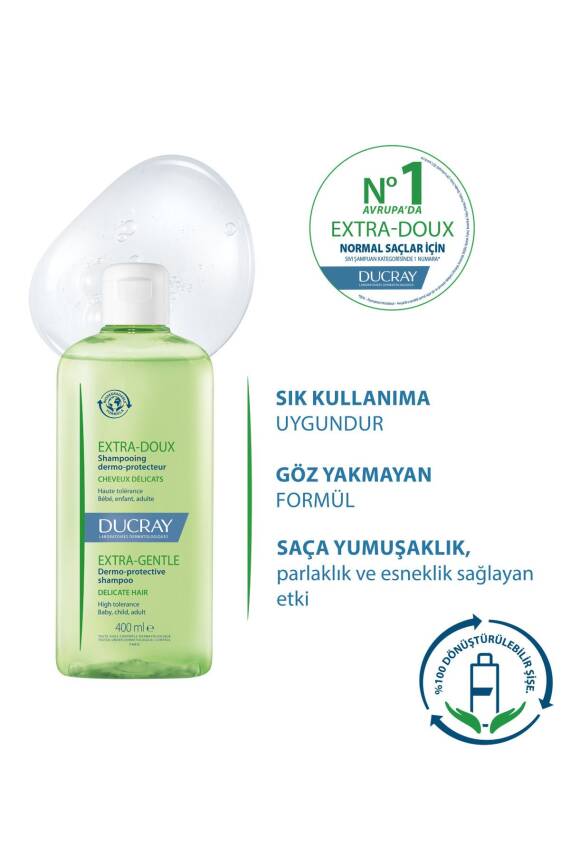 Ducray Extra Doux Şampuan Sık Kullanım 400ml - 6