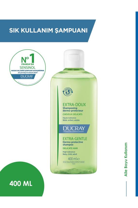 Ducray Extra Doux Şampuan Sık Kullanım 400ml - 8