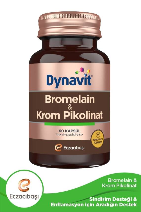 Dynavit Bromelain & Krom Pikolinat 60 Kapsül - 1