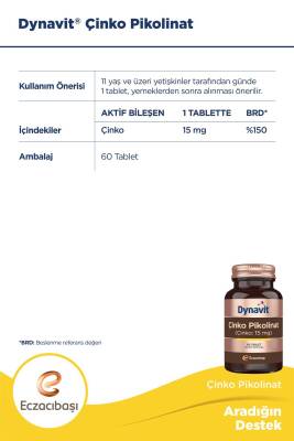 Dynavit Çinko Pikolinat 60 Tablet - 2
