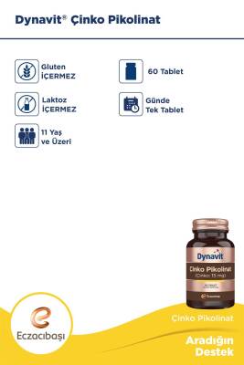 Dynavit Çinko Pikolinat 60 Tablet - 3