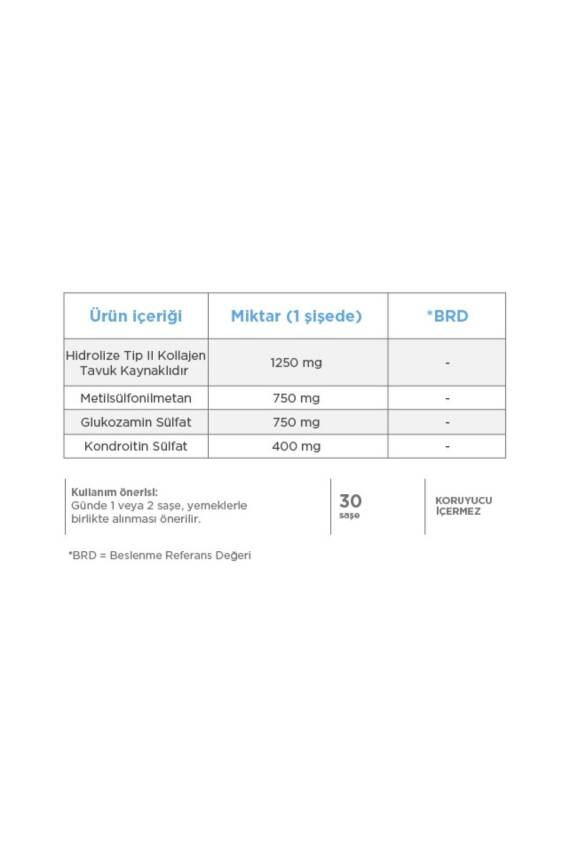 Dynavit Collagen Quatro 30 Saşe - Hidrolize Peptit Tip 2 Tavuk Kolajeni, MSM, Glukozamin Sülfati - 2