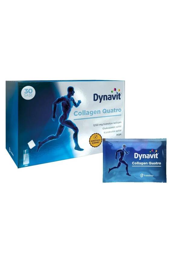 Dynavit Collagen Quatro 30 Saşe - Hidrolize Peptit Tip 2 Tavuk Kolajeni, MSM, Glukozamin Sülfati - 5