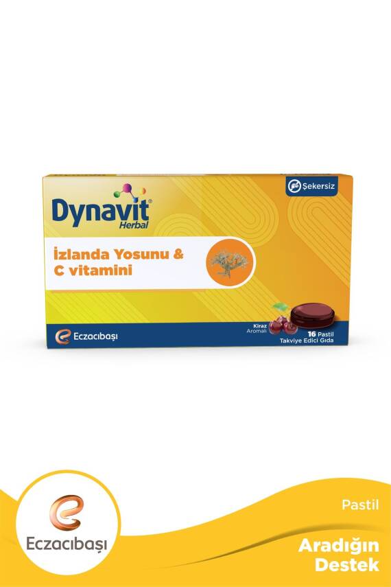 Dynavit Herbal Izlanda Yosunu & Vitamin C 16 Pastil - 1