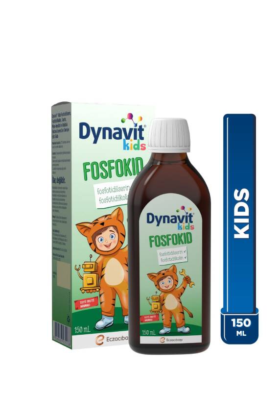 Dynavit Kids Fosfokid Şurup 150 mL - Fosfotidilserin, Fosfotidilkolin, Taurin, Rodiola Ekstresi - 1
