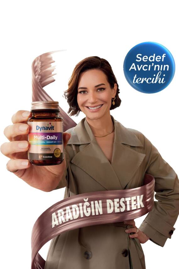 Dynavit Multi-Daily 30 Kapsül - 2'li Avantaj Paketi - Koenzim Q10, Rhodiola, Multivitamin ve Multimineral - 9