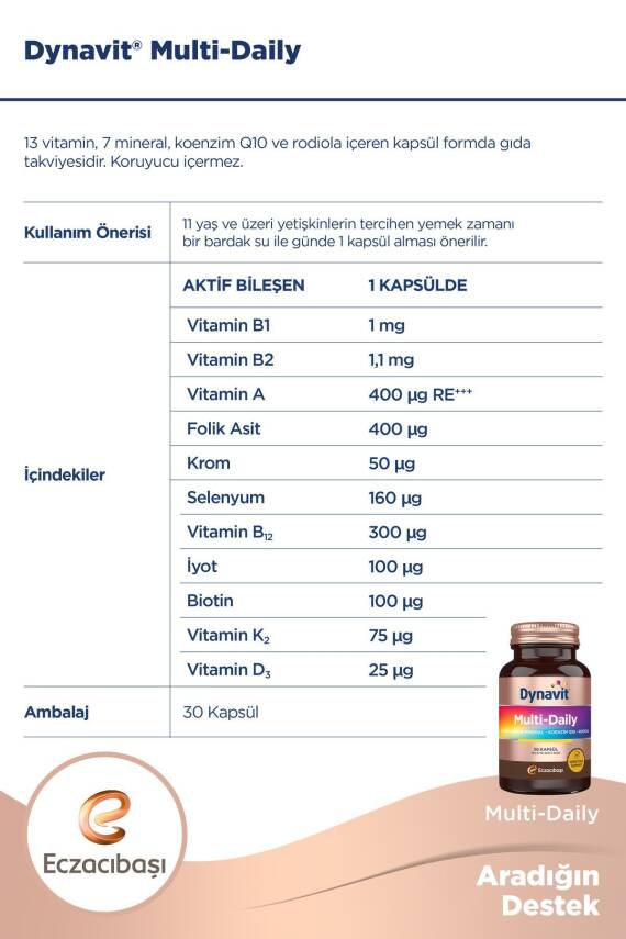 Dynavit Multi Daily & Immukid Gummies Avantajlı Paket - 3