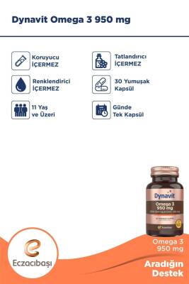 Dynavit Omega 3 950 Mg 30 Soft Kapsül - 5