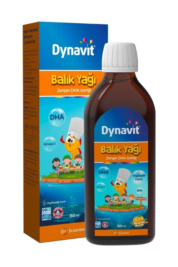 Dynavit Portakal Aromalı Balık Yağı 150 ml - 6