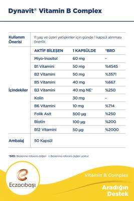 Dynavit VITAMIN B COMPLEX 50 KAPSÜL - 2