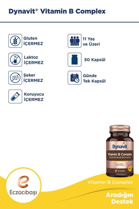 Dynavit VITAMIN B COMPLEX 50 KAPSÜL - 3