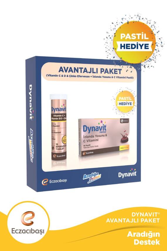 Dynavit Vitamin C & D & Çinko & Herbal İzlanda Yosunu Avantajlı Paket - 1