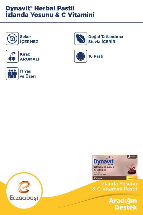 Dynavit Vitamin C & D & Çinko & Herbal İzlanda Yosunu Avantajlı Paket - 5