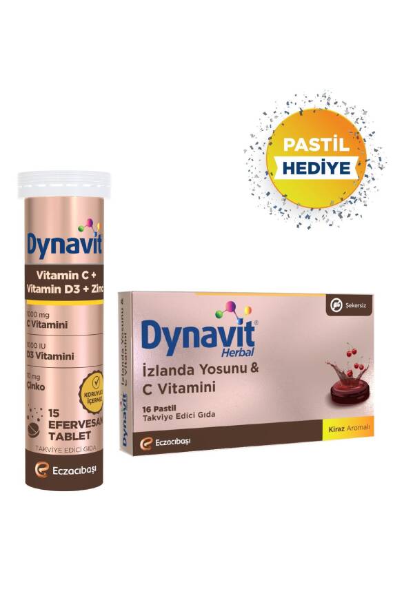 Dynavit Vitamin C & D & Çinko & Herbal İzlanda Yosunu Avantajlı Paket - 7