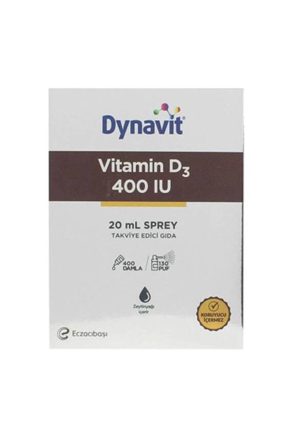Dynavit Vitamin D3 400ıu Sprey 20ml - 1