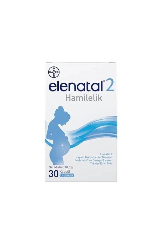 Elenatal 2 Multivitamin Mineral Metafolin Ve Omega 3 Içeren 30 Kapsül - 1
