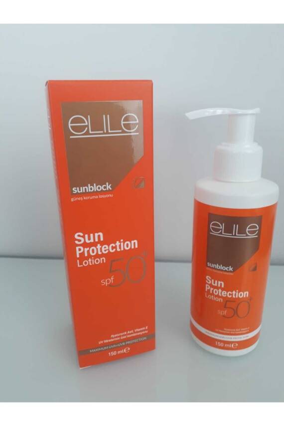 Elile Sunblock Sun Protection Lotion - Shea Butter Ve Hyaluronic Acid Içeren Güneş Koruma Losyonu 150 ml - 1