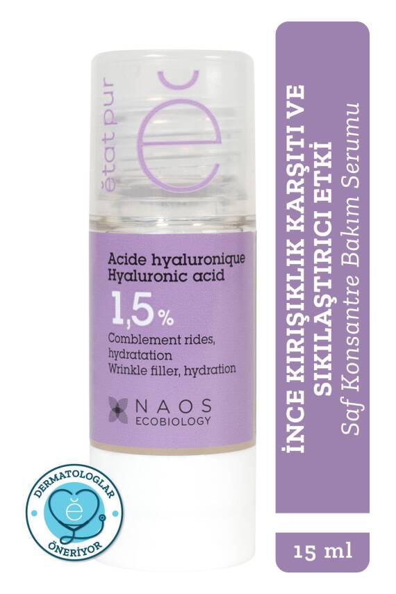 Etat Pur Pure Active Hyaluronik Asit %1,5 İnce Kırışıklık Karşıtı Saf Konsantre Bakım Serumu 15 ml - 1