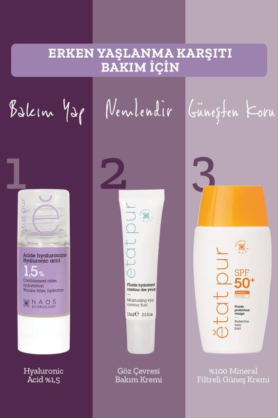 Etat Pur Pure Active Hyaluronik Asit %1,5 İnce Kırışıklık Karşıtı Saf Konsantre Bakım Serumu 15 ml - 6