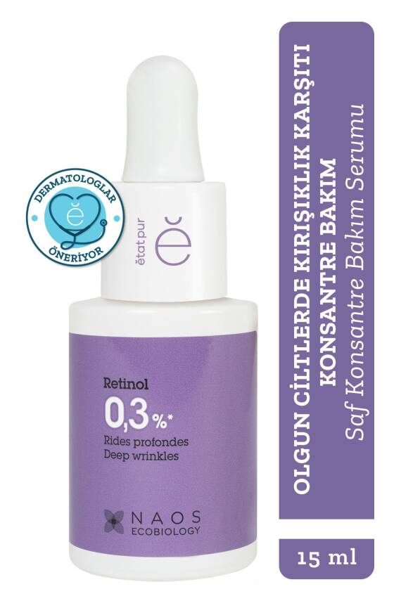 Etat Pur Pure Active Retinol %0,3 Kırışıklık Karşıtı Saf Konsantre Bakım Serumu 15 ml - 1