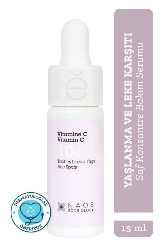 Etat Pur Pure Active Saf Vitamin C %10 Koyu Leke Aydınlatıcı Saf Konsantre Bakım Serumu 15 ml - 1