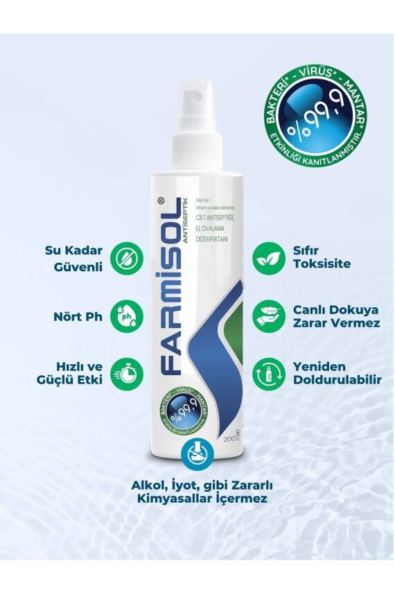 Farmisol Antiseptik 200 ml - Dezenfektan - 1