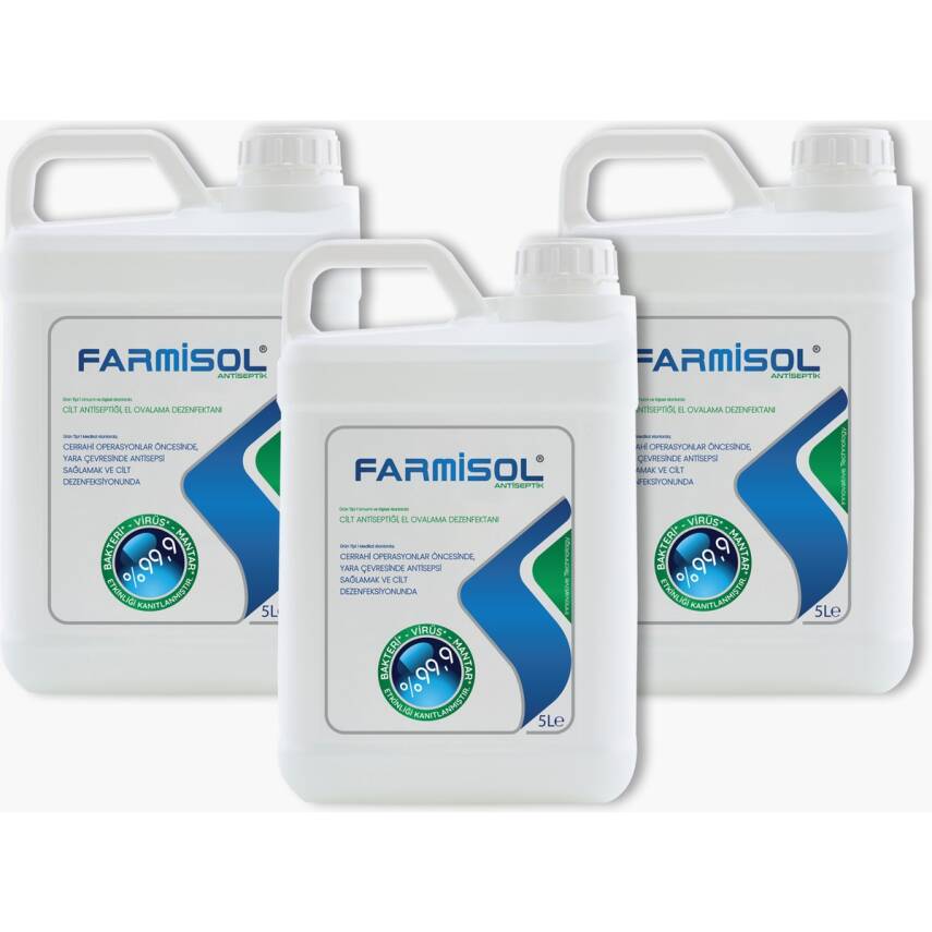 Farmisol Antiseptik 5 Litre 3 Adet - Dezenfektan - 1