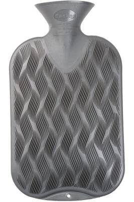 Fashy Dalga Desen Sıcak Su Torbası Gri Termofor - Fashy